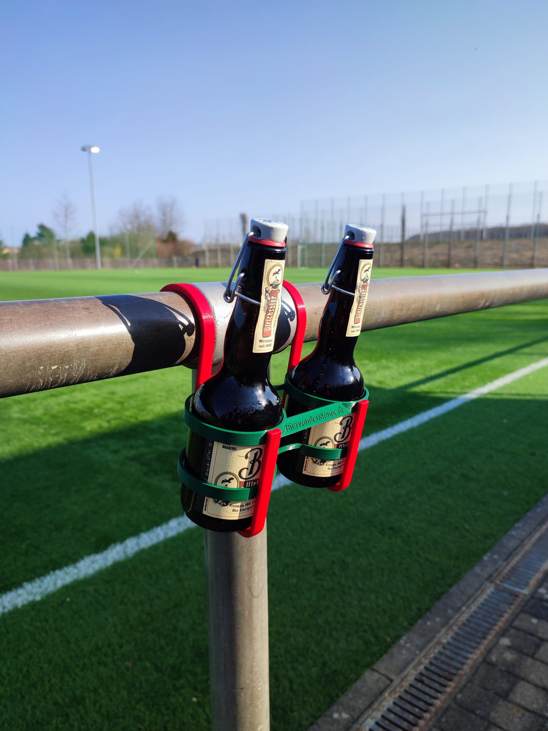 Bierhalter für Fußball Verein - Bier von der Stange